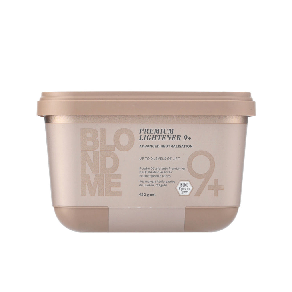 Schwarzkopf BlondMe Bond Enforcing Premium Lightener 9+ with advanced bonding technology for natural and colored hair