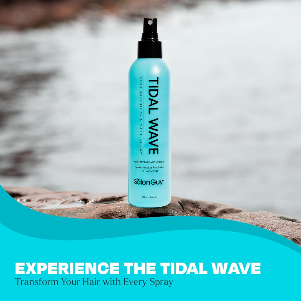 TheSalonGuy Tidal Wave Sea Salt Spray for Texturizing & Volumizing Curly Hair, Men & Women