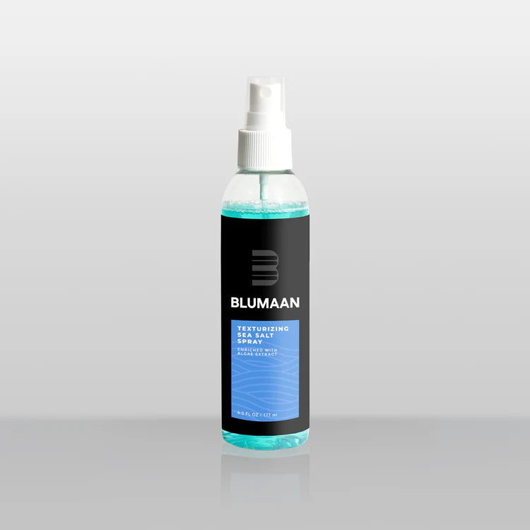 BluMaan Texturizing Sea Salt Spray for men – adds beach-inspired texture, lightweight volume, and a matte finish for natural hair styling
